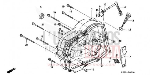 RIGHT CRANKCASE COVER CRF100F6 de 2006